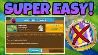 How To BEAT The NEW QUEST quotIntense Bloon Roundsquot  No Monkey Knowledge BTD6 Update 40 [upl. by Arlon]