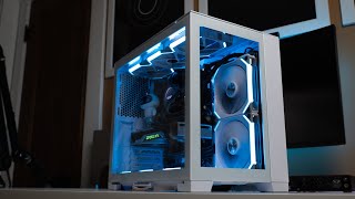 My SUPER CLEAN White PC Build  Lian Li 011D Mini Snow White [upl. by Riva]