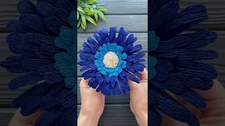 Wow Easy Crepe Paper Flower DIY Decoration Tutorial [upl. by Harve]