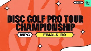 2023 Disc Golf Pro Tour Championship MPO FINALB9 Wysocki Klein Hammes Robinson Jomez Disc Golf [upl. by Adnahsed]