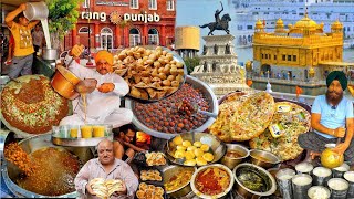 Amritsar Street Food Tour  Best Kulcha Chole Bhature Satpura Lassi  Amritsar Punjab Food Tour [upl. by Brie]