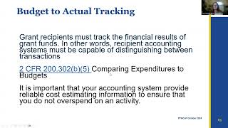 Federal Fiscal Grants Communities of Practice October 2024 Webinar [upl. by Adnema24]