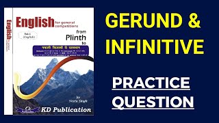 GERUNDINFINITIVE QUESTION BY NEETU SINGH BOOK PLINTH TO PARAMOUNT SOLUTION [upl. by Eyeleen]