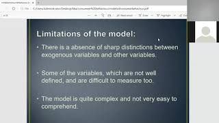 BBA 5 SEM  7 DECEMBER 2020  THE HOWARD SHETH MODEL FOR BUYING BEHAVIOR [upl. by Tebzil]