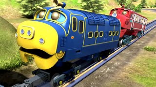 Chuggington  One Two Three Push  Brewster Pulls Chatsworth Free  Cartoons For Kids [upl. by Leitnahs2]