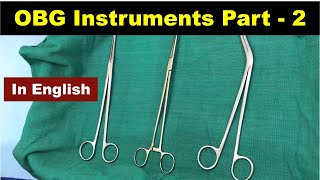 OBG Instruments Part  2  English   Nursing Lecture [upl. by Airual]