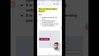 What are different SDLC Models  1 min  Software Testing Shorts 52 [upl. by Shevlo]