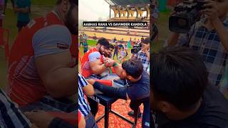 Aabhas Rana vs Davinder kandola 🔱 hook vs toproll armwrestling [upl. by Ronoel126]