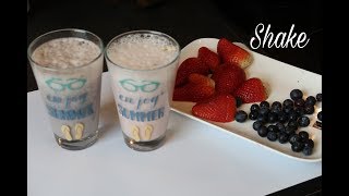 Strawberry Shake  Smoothie Recipe  Blueberry Shake  Summer Shake  Refreshing Shake  My Kitchen [upl. by Teleya]