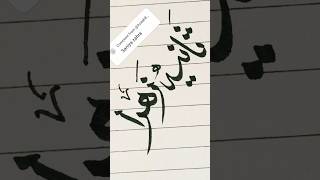 Saniya Zahra calligraphy art [upl. by Atteselrahc]