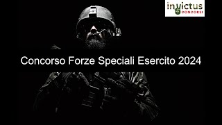 Concorso Forze Speciali Esercito 2024 [upl. by Eltsirc406]