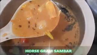 Horse Gram Sambar Recipe  Ulawa Charu  Authentic Andhra Recipe [upl. by Mclain]