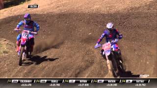 Romain Febvre passes Evgeny Bobryshev MXGP of Czech Republic 2015 [upl. by Ennairac943]