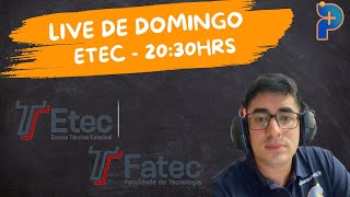 ETEC e FATEC 2025  Live TODO Domingo  Aula 03 [upl. by Dera671]