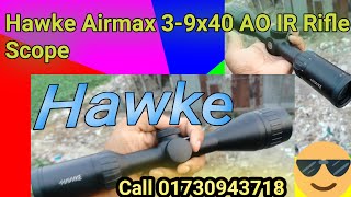 Hawke Airmax 39x40 AO IR Rifle Scope review px120 airgun accuracy test video [upl. by Yob]