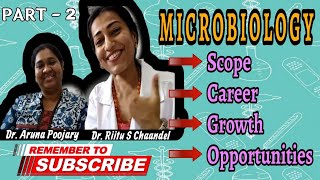 Scopecareergrowth and opportunities in microbiology part 2DrAruna Poojary [upl. by Roland]