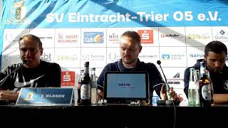 Pressekonferenz nach dem Spiel SV Eintracht Trier vs SV Gonsenheim [upl. by Idyh196]