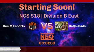 NGS Finals  Div BEast  1 GenM Esports vs 7 Hots Dads  casters patreon store credits [upl. by Ecaroh]