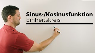 SinusKosinusfunktion verdeutlicht mit Einheitskreis Kreisfunktionen  Mathe by Daniel Jung [upl. by Llebanna]