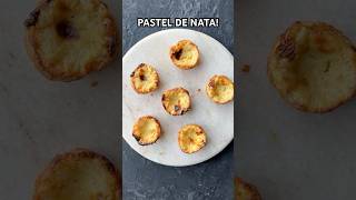 I recreated these epic Portuguese Egg tarts pastel de nata 😍 Recipe recreations from the world [upl. by Anihpesoj]