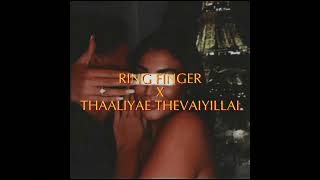 Ring Finger X Thaaliyae Thevaiyillai  Nins Music REMIX [upl. by Navlys]