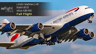 British Airways Airbus A380 Full Flight London to Boston [upl. by Crandall]