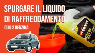 Spurgare il liquido del raffreddamento Clio 2 14 16V 🚗 [upl. by Rosy]