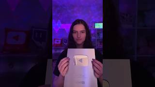 ASMR Silver Play Button 🩶🎉 asmr silverplaybutton asmrsounds [upl. by Annoved517]