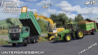 Covering silage and spreading manure  Animals on Untergriesbach  Farming Simulator 19  Episode 15 [upl. by Ahtimat]