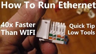 Beat Crummy WiFi Run CAT5 Ethernet Easily [upl. by Garik]