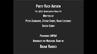 Party Rock Anthem for Marching Band [upl. by Yllib]