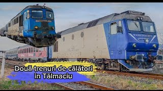 Două trenuri de călători în TălmaciuTwo passenger trains in Tălmaciu [upl. by Jud153]