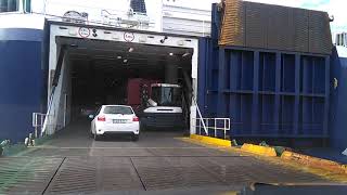 Boarding MF Smyril ferry [upl. by Aneerbas]