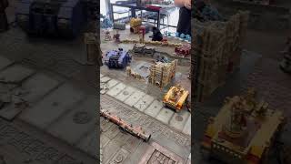 Warhammer Store Event 3vs3 Chaos vs Imperium 2 CMS and Death Guard vs Guard marines and custodes [upl. by Inattirb714]