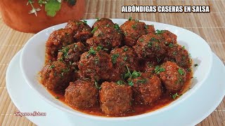 LAS MEJORES ALBÓNDIGAS CASERAS EN SALSA La Receta Que Todos Querían [upl. by Llered86]