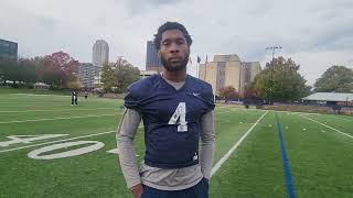 Duquesne Football WR DJ Powell 101923 [upl. by Tai75]