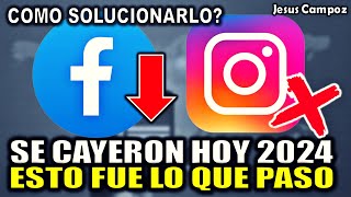 Facebook e Instagram SE CAYERON a NIVEL MUNDIAL hoy 5 de Marzo del 2024 que paso y explicación FB IG [upl. by Ronoc]