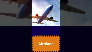 Airplane  ABC Vehicle names with Sounds  Transportation Sounds  Pics amp Videos for Kids with Fun [upl. by Assyla728]