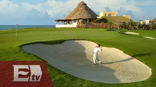 Mexicanos en Torneo de Golf en Mayakoba Primera Ronda  Adrenalina [upl. by Elauqsap]