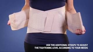 Thuasne  Dynacross Activity Lumbar belt  Fitting Video [upl. by Timothee]