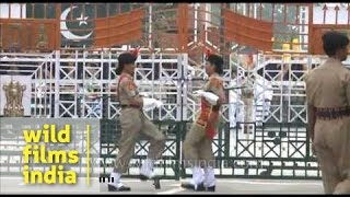 IndiaPakistan Wagah border and amusing display of oneupmanship [upl. by Duck]