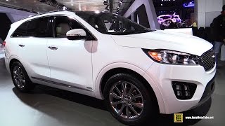 2016 KIA Sorento SXL V6 AWD  Exterior and Interior Walkaround  2015 New York Auto Show [upl. by Nassah]