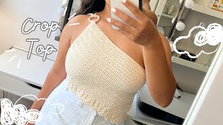 CROP TOP TEJIDO PARA VERANO crochet ganchillo [upl. by Avie]