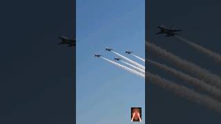 F16 USAF Thunderbirds simultaneous aileron rolls at the Salinas airshow 2023 [upl. by Naimad818]