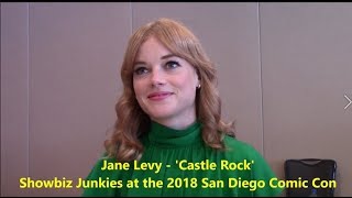 Castle Rock  Jane Levy Interview Comic Con [upl. by Berti278]