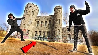 ALMOST FELL 100 FT EXPLORING ABANDONED CASTLE [upl. by Eliason101]