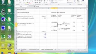 Calcolo detrazione fiscale con Excel 2010 [upl. by Win]