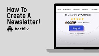 How To Create A Beehiiv Newsletter easy [upl. by Anaher757]