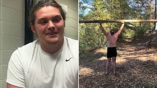 Check out Georgia football commit Mason Short lifting trees like he was in a quotRocky IVquot remake [upl. by Lirbij]