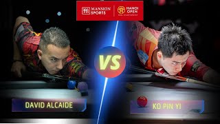 DAVID ALCAIDE VS KO PIN YI  LAST16  2024 HANOI OPEN billiards 9ballpool [upl. by Addia]